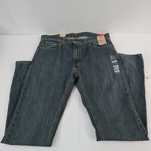 NWT Levi's 559 relaxed‎ straight jeans 36x36 blue denim mens 6140